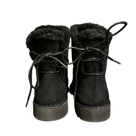 Ugg Women's Naiyah Black Suede Boots Back-Lace, 1138236, Size 6 NWOB - Picture 3 of 10